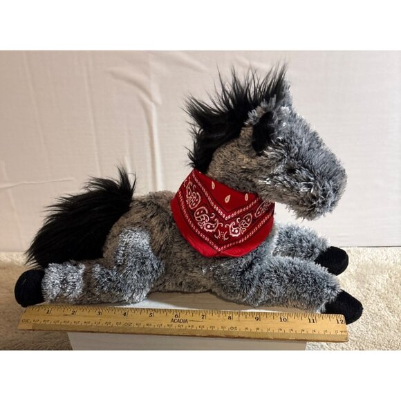 Get your Hands on a Ganz Plush Horse Stuffed Animal With Red Bandana 12" - Picture 6 of 9